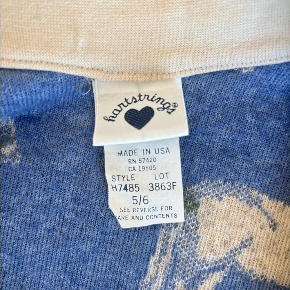 Hartstrings Sherpa Fleece Vest Kids 5/6 Made in USA